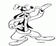 Coloriage Dingo ecrit Disney dessin