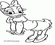 coloriage de Daisy Disney dessin à colorier