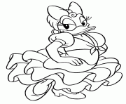 Daisy est la copine de Donald Duck disney dessin à colorier