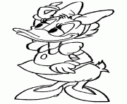 Coloriage Daisy est la copine de Donald Duck disney dessin