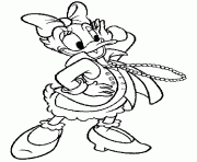 Coloriage Daisy est la copine de Donald Duck disney dessin