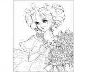 Coloriage licorne fille enfant dessin