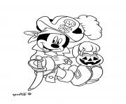 Coloriage mickey mouse pirate disney dessin