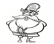 Coloriage pirate jambe en bois 2