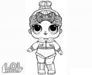 Coloriage Dawn Lol doll from Opposites Bluc Series 3 Wave dessin