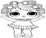 Coloriage Showbaby Glamour LOL Doll dessin