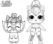 Coloriage lol surprise doll snow angel dessin