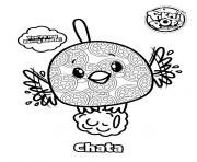 Pikmi Pops Bird Chata dessin à colorier