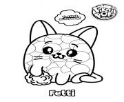 Pikmi Pops Coloring Cat Fetti dessin à colorier