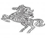 adulte cheval antistress 06 dessin à colorier