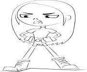 Coloriage terra from teen titans go dessin