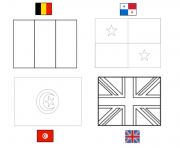 fifa coupe du monde 2018 Groupe G Belgique Panama Tunisie Angleterre dessin à colorier