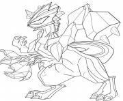 Coloriage pokemon legendaire zekrom