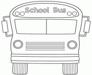 autobus scolaire dessin à colorier
