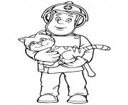 Coloriage fireman sam dessin