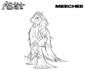 Coloriage Yeti from yeti et compagnie Kolka dessin