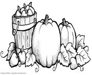 Coloriage automne harvest automne dessin