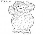 Coloriage ted yeti dessin