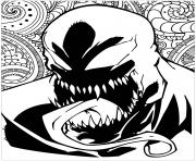Coloriage mechants marvel Venom dessin