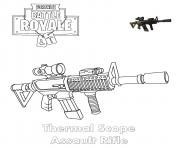 Thermal Scope Assault Rifle Fortnite dessin à colorier