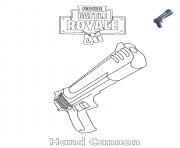 Hand Cannon Fortnite Battle Royale dessin à colorier