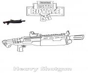 Coloriage Minigun Fortnite  dessin