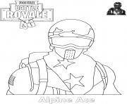 Coloriage Fortnite Battle Royale personnage 5 dessin