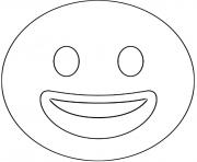 Twitter Smiling Face Emoji dessin à colorier