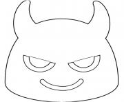 Google Emoji Devil dessin à colorier