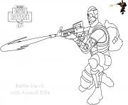 assault rifle shot fortnite dessin à colorier
