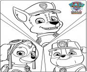 Coloriage chien policier Chase berger allemand dessin