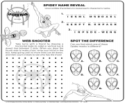 Spider Man ITSV Coloring Activities dessin à colorier