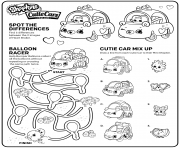 Shopkins QT Cars Coloring Activity dessin à colorier