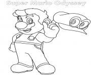 Super Mario Odyssey dessin à colorier