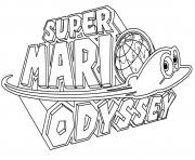 Super Mario Odyssey Logo Nintendo dessin à colorier
