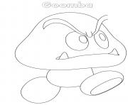 Goomba Nintendo dessin à colorier