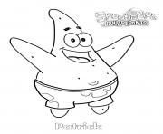 Patrick en pleine forme dessin à colorier