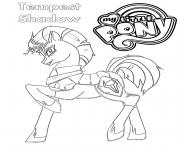 Coloriage zipp storm est le poney rebelle mlp 5 dessin