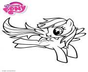 Coloriage rarity my little pony dessin