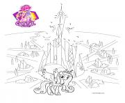 connect the dots crystal empire my little pony dessin à colorier