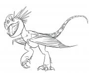 Coloriage dragon avec des ailes dessin