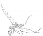 astrid stormfly train dragon 3 dessin à colorier