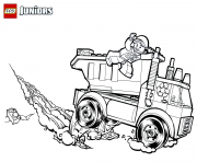 lego garbage truck dessin à colorier