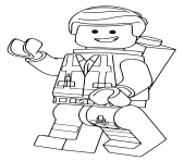 LEGO Emmet film grande aventure 2 dessin à colorier