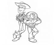 Coloriage Monsieur Patate de Toy Story sous un plot dessin