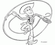 Coloriage cadre photo de Woody dessin