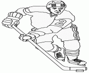 Coloriage but de hockey dessin