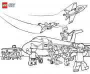 Coloriage Lego City Training Jet Transporter dessin