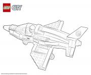Lego City Rescue Training Jet Transporter dessin à colorier