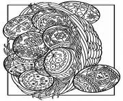 Coloriage paques pour adulte zentangle anti stress dessin